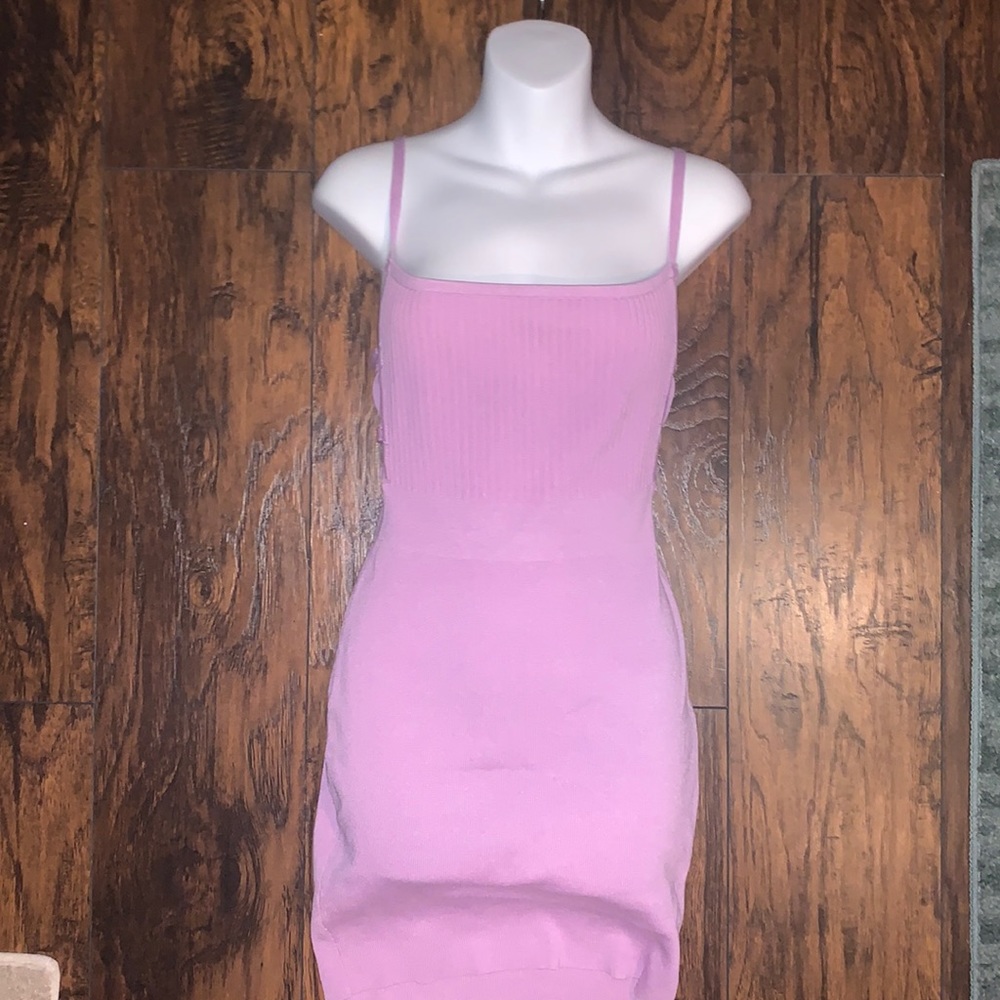 Lilac mini dress with robber too